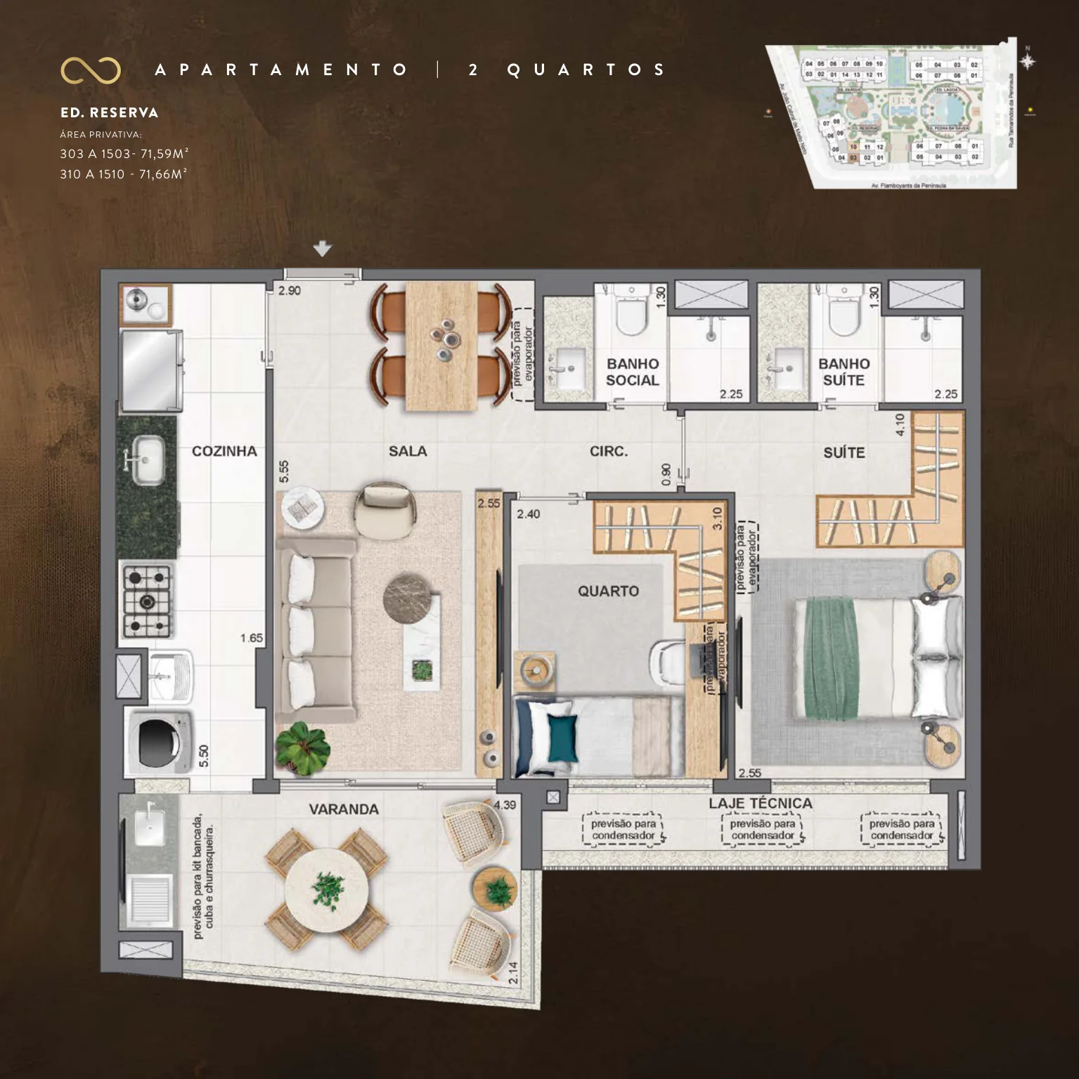 Planta humanizada: 2 quartos do Endless