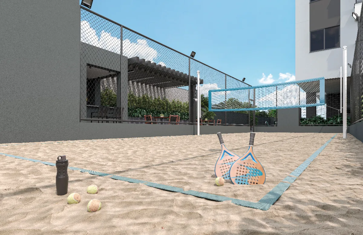Quadra de beach tennis
