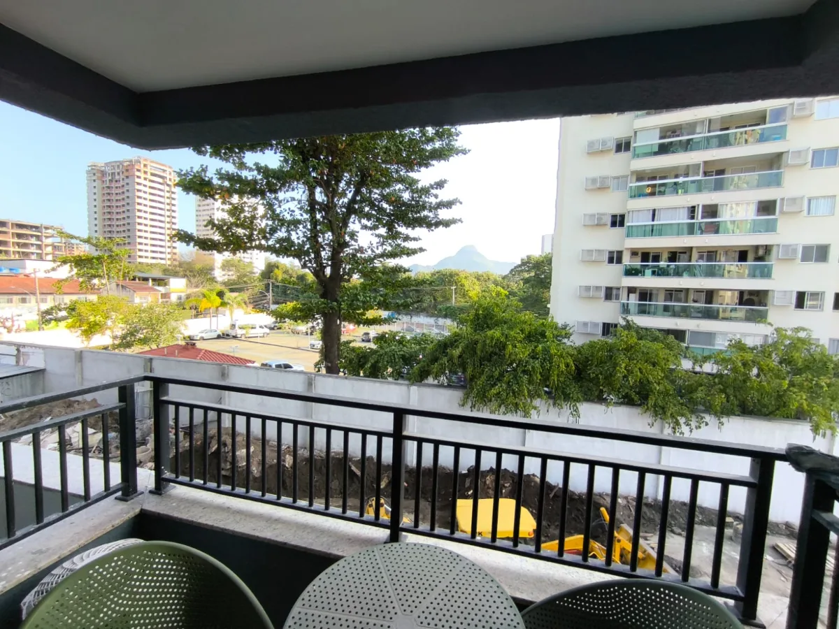 Varanda do apartamento decorado
