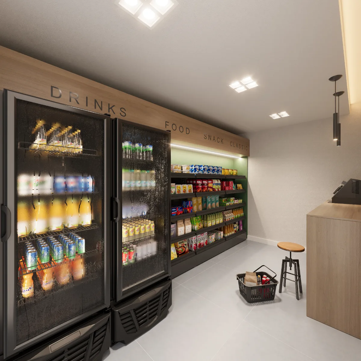 Market interno de conveniência