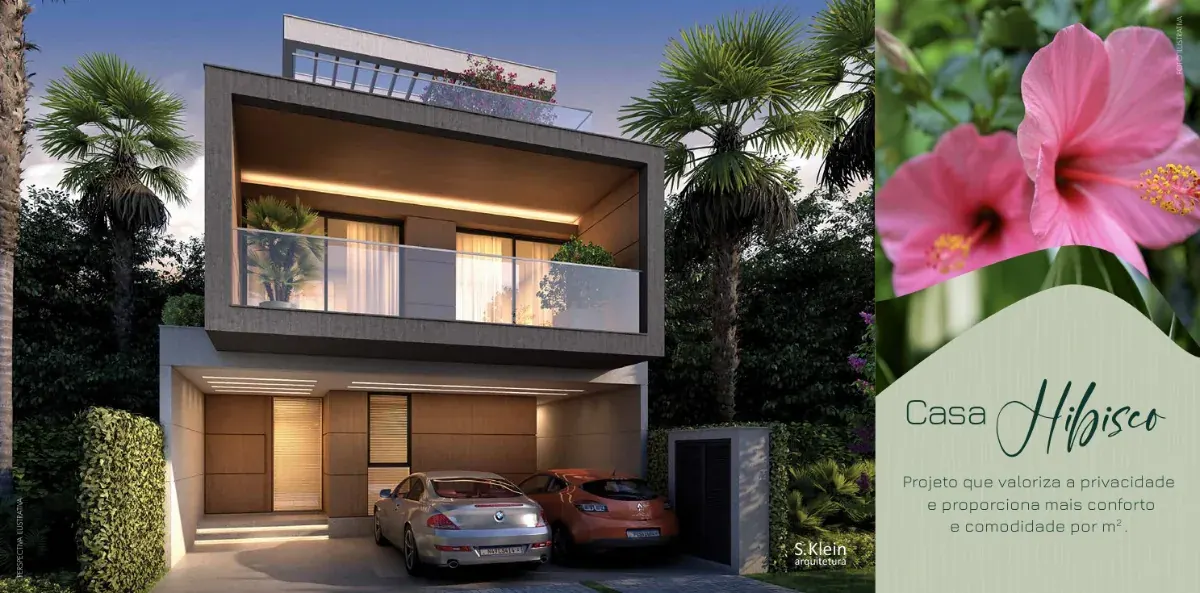 Sugestão de projeto: Casa Hibisco, fachada contemporânea