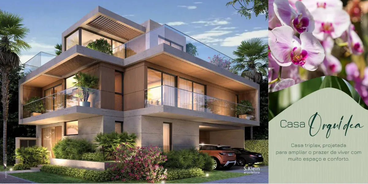 Sugestão de projeto: Casa Orquídea, fachada contemporânea