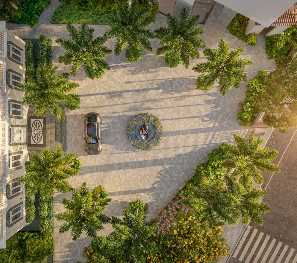 Praça frontal